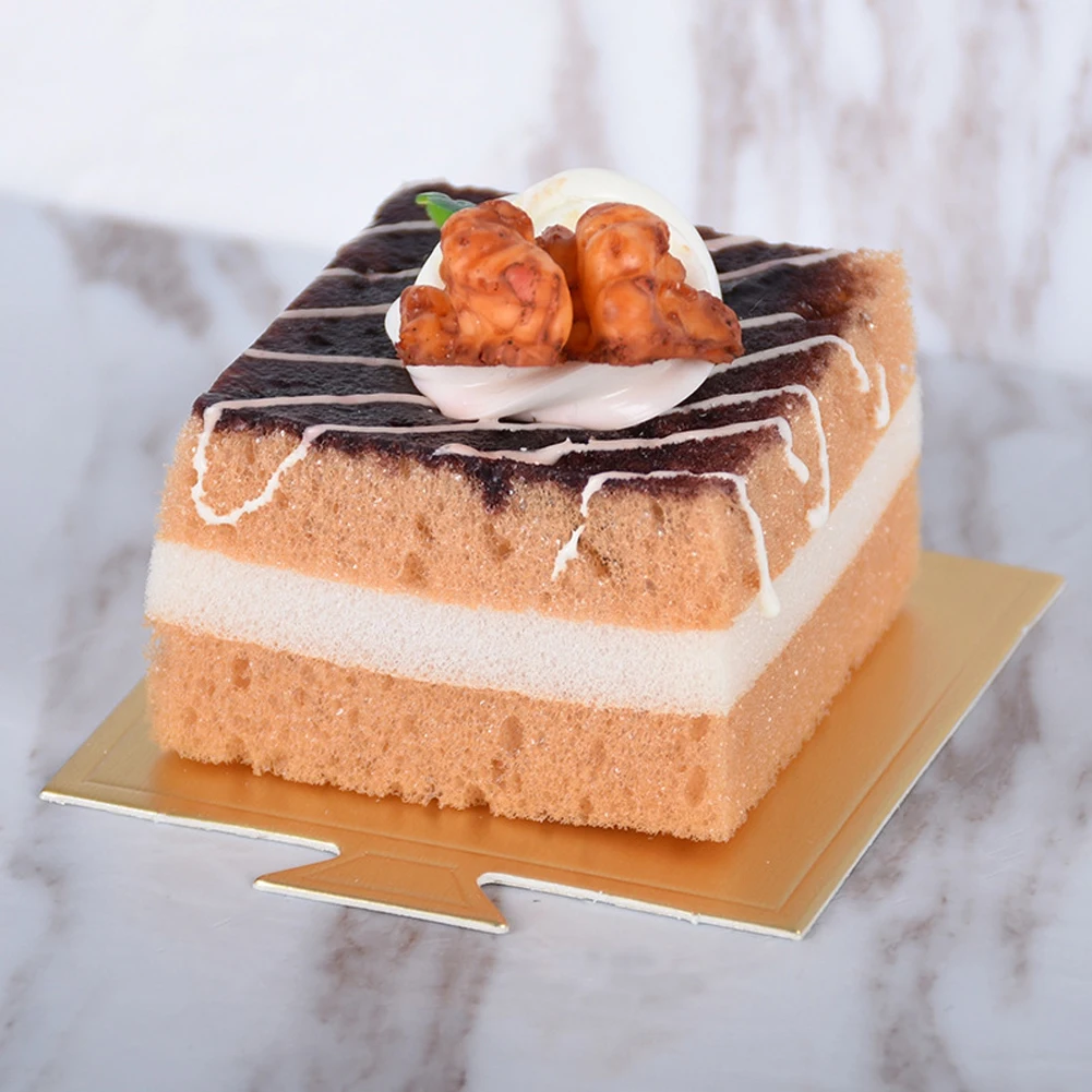 100 шт. мини-доски для торта, квадратный Золотой мусс для торта, картонный набор, кекс для торта, десертный лоток
