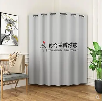 

Tieyi circle display rack Clothing store changing room drape fitting room door curtain custom thickened shade curtain