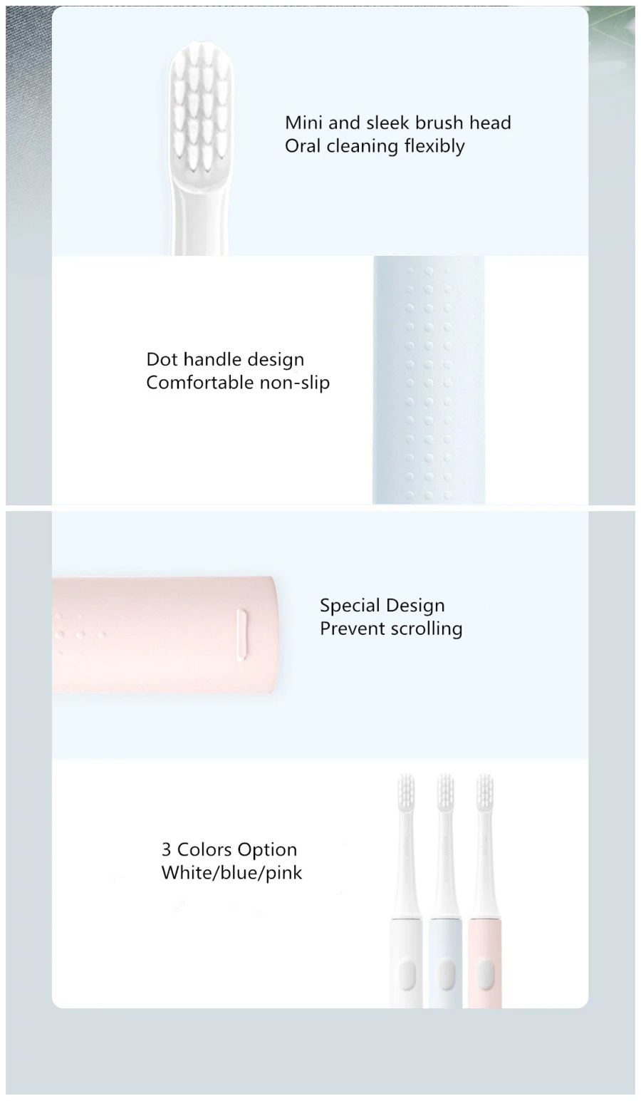 100% Xiaomi Mijia T100 Electric Toothbrush Sonic Head Adult Waterproof Ultrasonic automatic Toothbrush Rechargeable