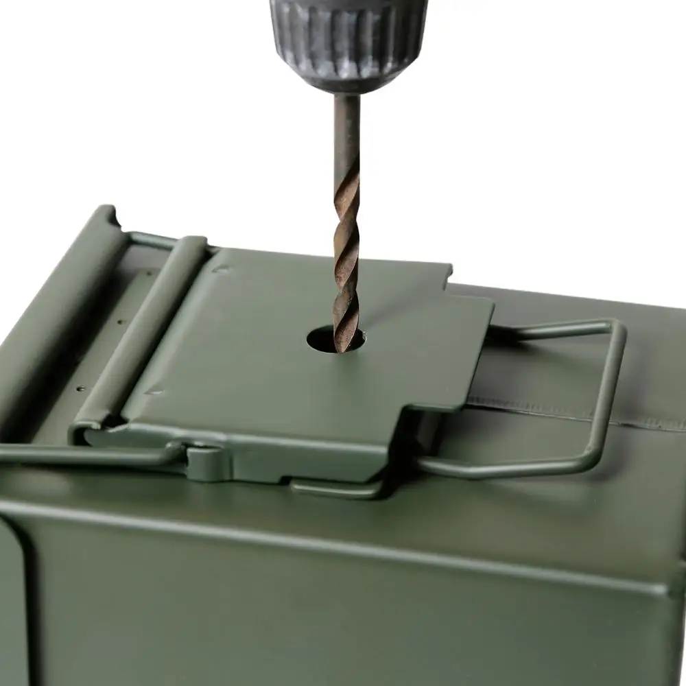 50 Cal Ammunition Can Gun Lock ATV Ammo Box Lock Box Kid Safe Survival Kit 