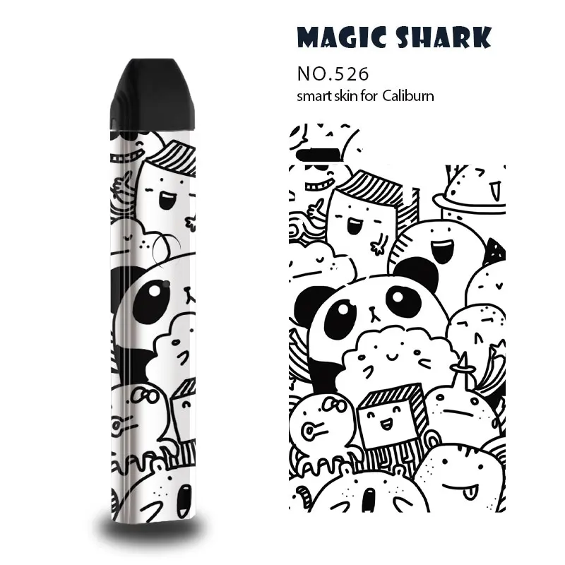 Fashion Cat Panda Cartoon Zombie Case Cover Wrap Film Skin Sticker for Uwell Caliburn Kit | Мобильные телефоны и