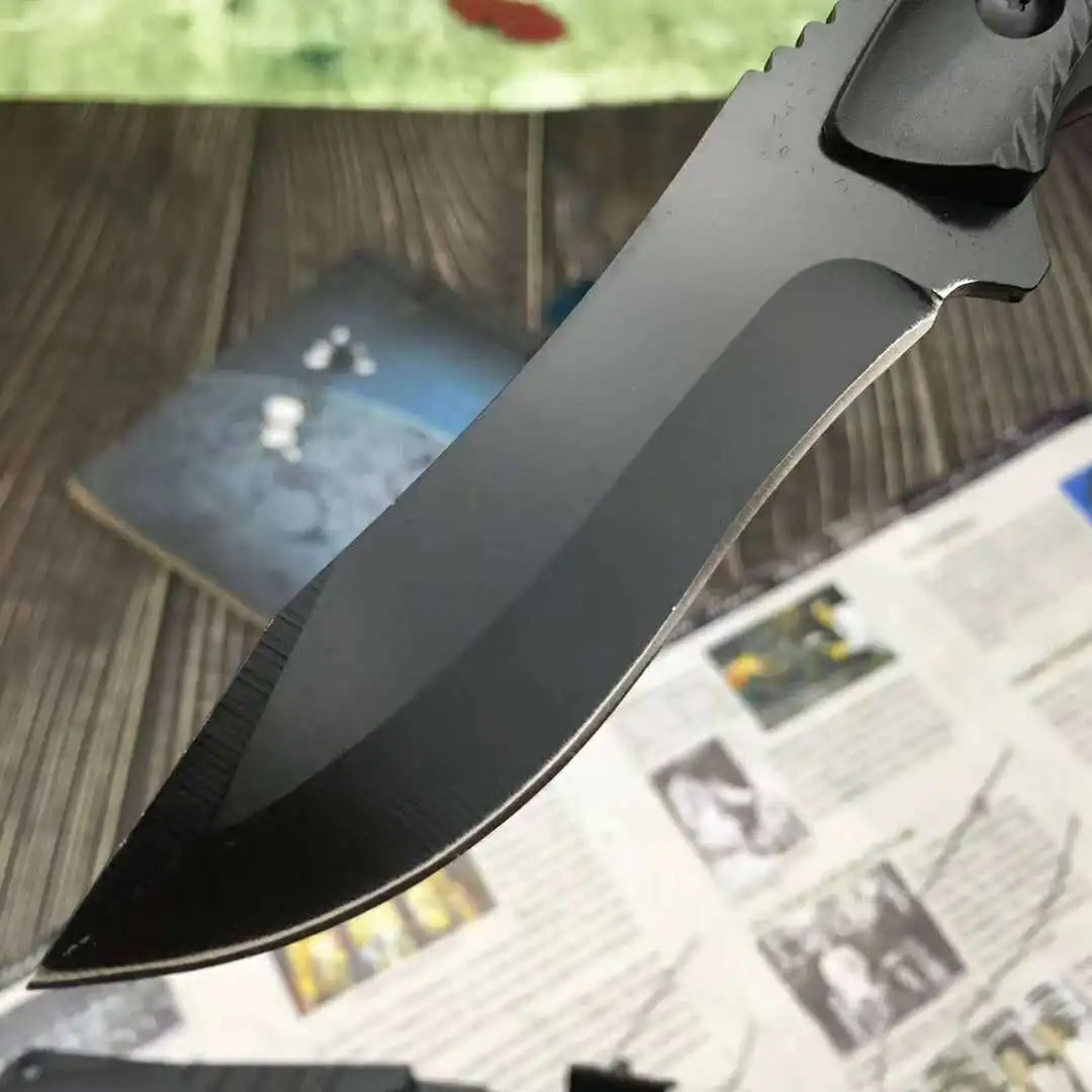 Высокая твердость прямой фиксированный нож 5Cr15MOV лезвие для охоты, походов ABS Ручка выживания ножи для пеших прогулок и пластиковые ножницы