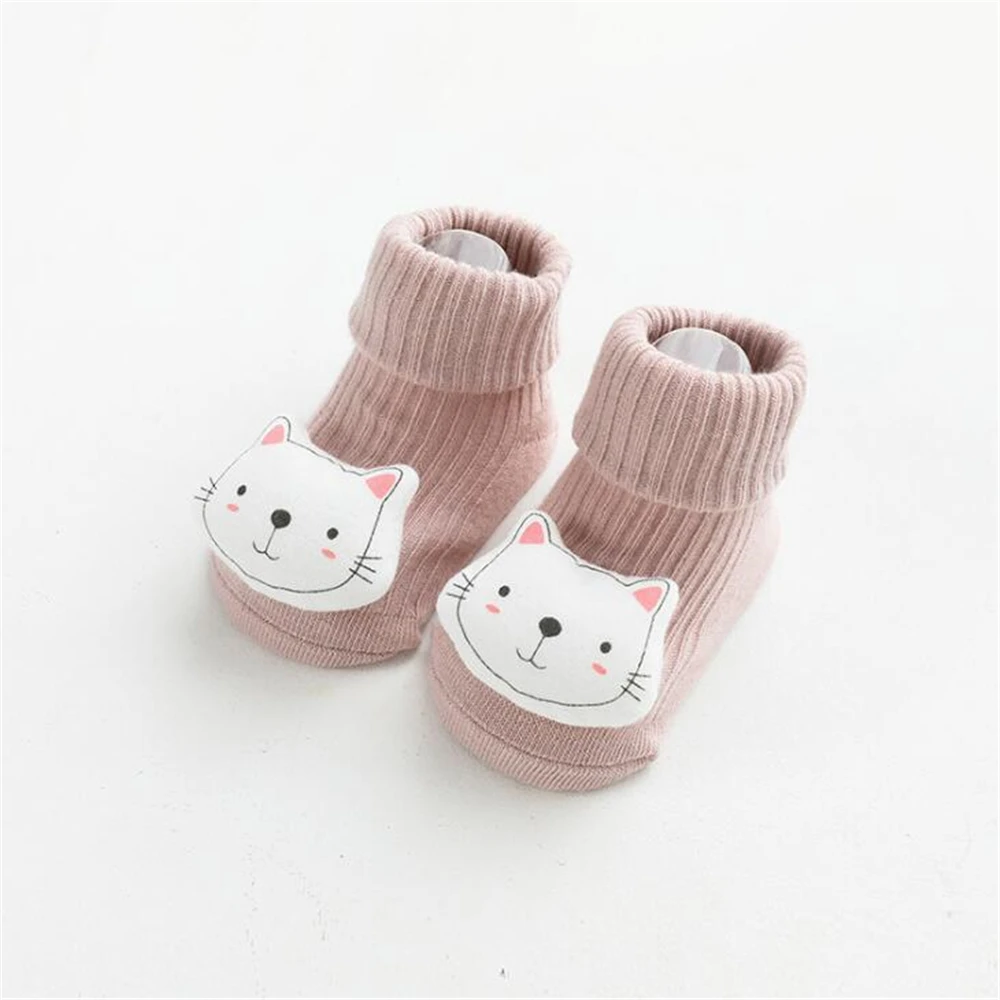 Cute Animal Baby Socks Cotton Breathable Warm Floor Socks for Newborn Toddler Anti-slip Winter Cartoon Baby Foot Socks Shoes