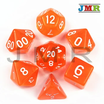 

DND Dice New 7pcs/set High Quality Colorful Dice Set D4,D6,D8,D10,D10%,D12,D20 Dungeons and Dragons,novelty RPG Digital Dice