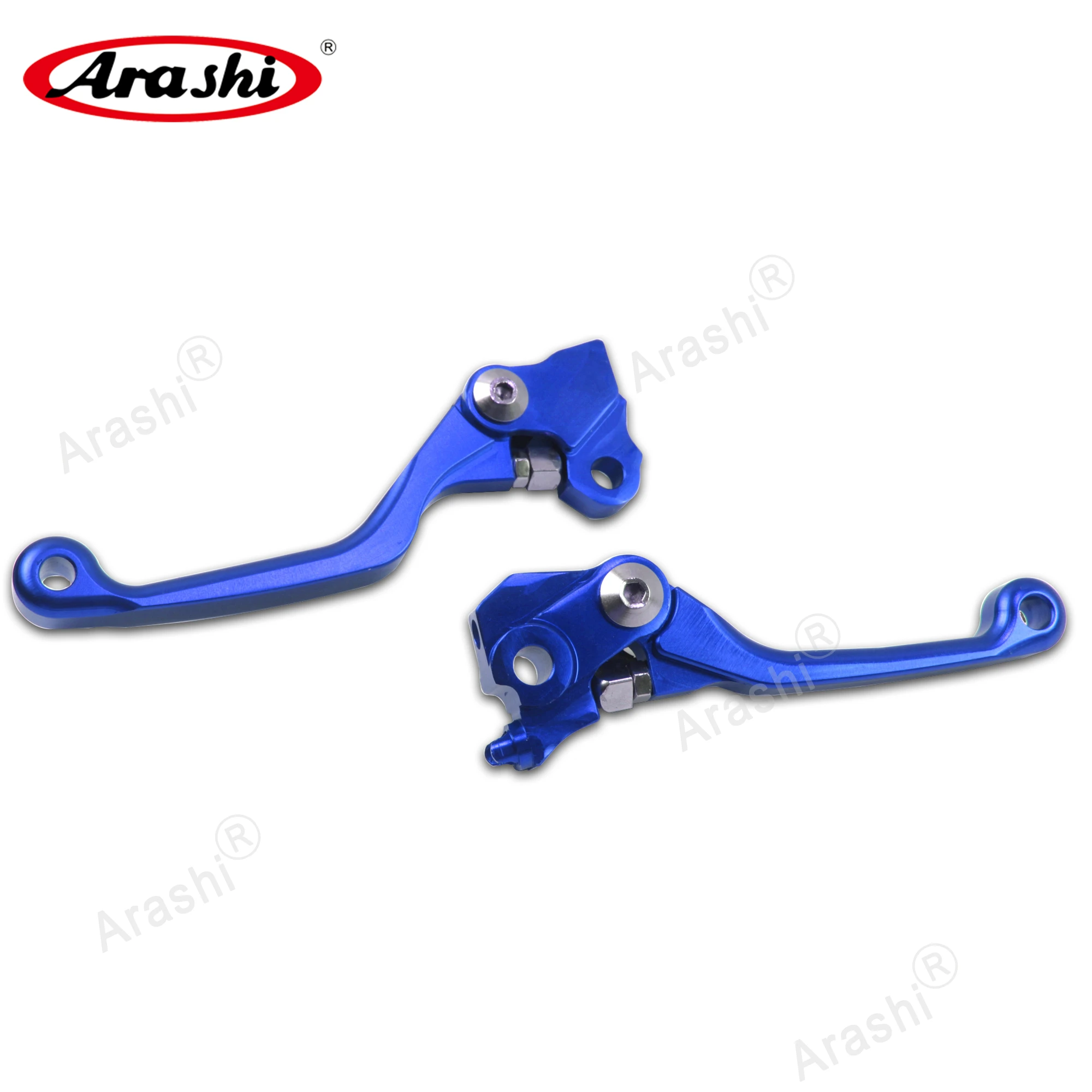 Араши 2 шт. рукоятка тормоза ЧПУ сцепные рычаги для HONDA CRF250 CRF450R 2007- Байк мотоцикл CRF 250 450R 2008 2009 2010 - Цвет: Синий