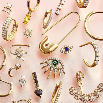 

2020 Newly Elegant Cute Heart Simulater Pearl Drop Earring Women Wedding Party Geometric Bright Crystal Dangle Earring Wholesale