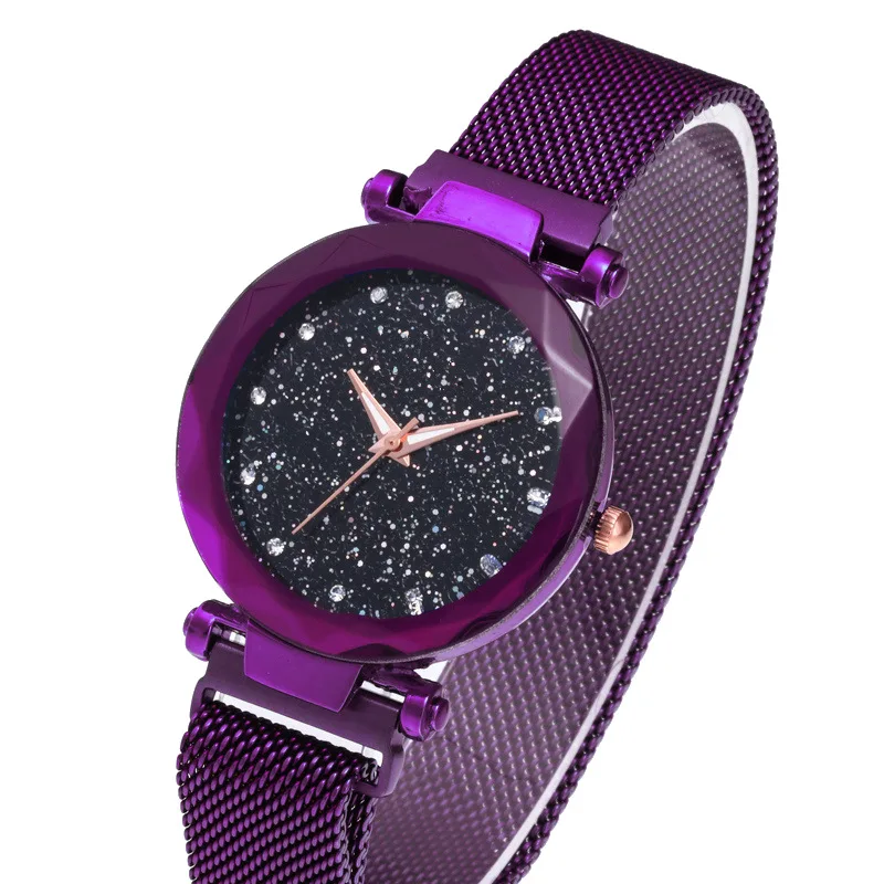

Online Celebrity Star Watch Women's Lazy Douyin Celebrity Style WOMEN'S Watch Magnet Milan Mesh Belt Hot Selling Watch