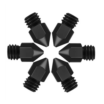 

6Pcs MK8 Nozzle Super Hard Steel Mold Steel Corrosion-Resistant Extruder Threaded 3D Printer Nozzle