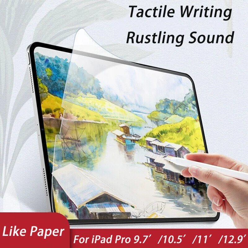Para ipad pro 9.7 pro 10.5 11 11 11 12.9 paperpaperlike protetor de tela como escrever no papel para ipad pro 12.9 paper papel como película protetora