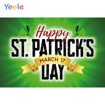 

Yeele St. Patrick's Day Carnival Garlands Shamrocks Photography Backdrops Personalized Photographic Backgrounds For Photo Studio