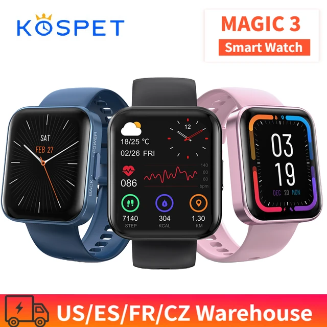 KOSPET MAGIC 3 Smart Bracelet BT5.0 IP68 Waterproof Heart Rate/Blood Pressure Monitor Remote Camera/Music Control Smart Watch 1