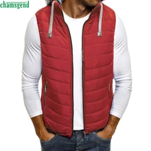 Chamsgend плотный жилет мужской с капюшоном осень зима толстые теплые хлопковые жилеты Толстовка Топ пальто Chaleco Grueso De Los Hombres
