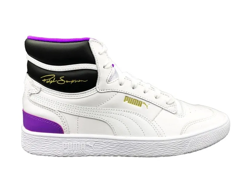 PUMA RALPH SAMPSON MID SNEAKERS white black purple 370847 05 (45  White)|Sneaker Accessories| - AliExpress