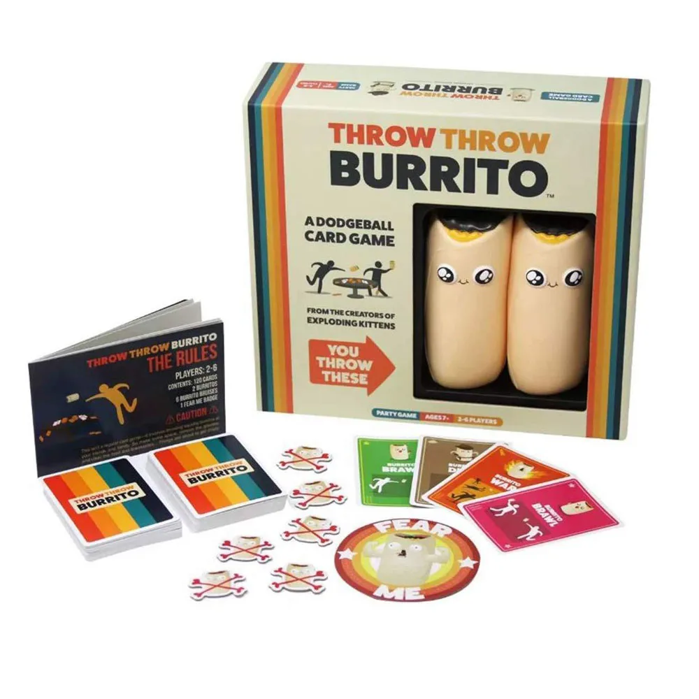 

Throw Throw Burrito Dodgeball Throwing Board Game Friend Reducing Pressure Card Game Party Entertainment Playing Card Board Game
