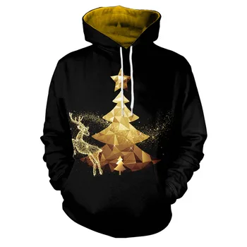

New autumn winter Christmas fashion sweater dreamy Christmas elk hooded sweater cosplay costume anime unisex Anime