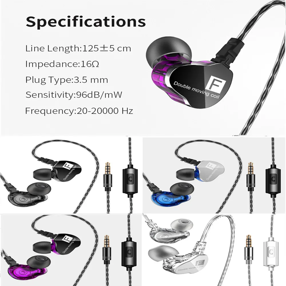 2019 QKZ CK9 In Ear Earphone Professional cavity structure design Stereo Race Sport Ear hook Earphone With Mic F812
