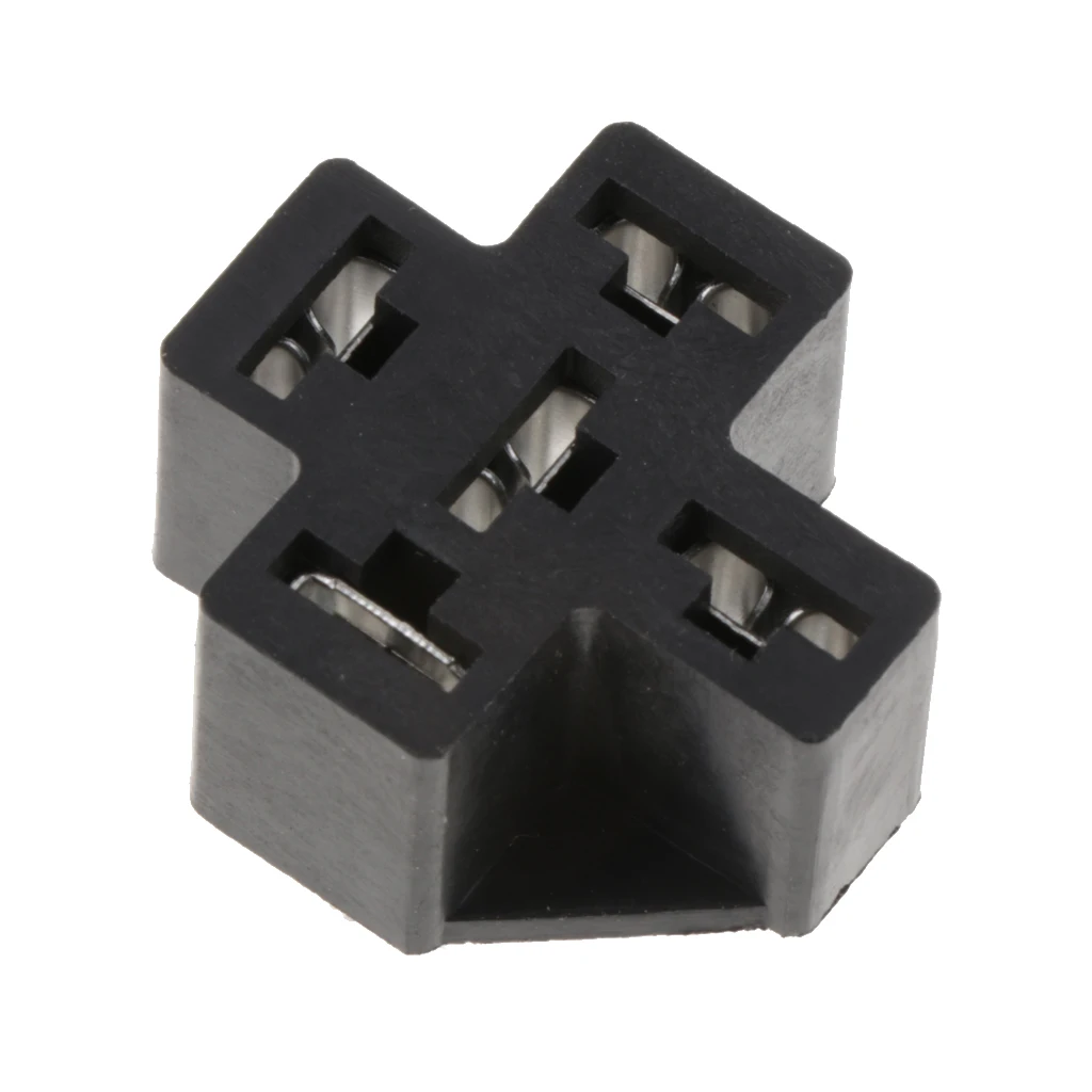 40A 5Pin Relay Connector PC Board Mount Micro Relay Socket PCB Thermoplastic Relay