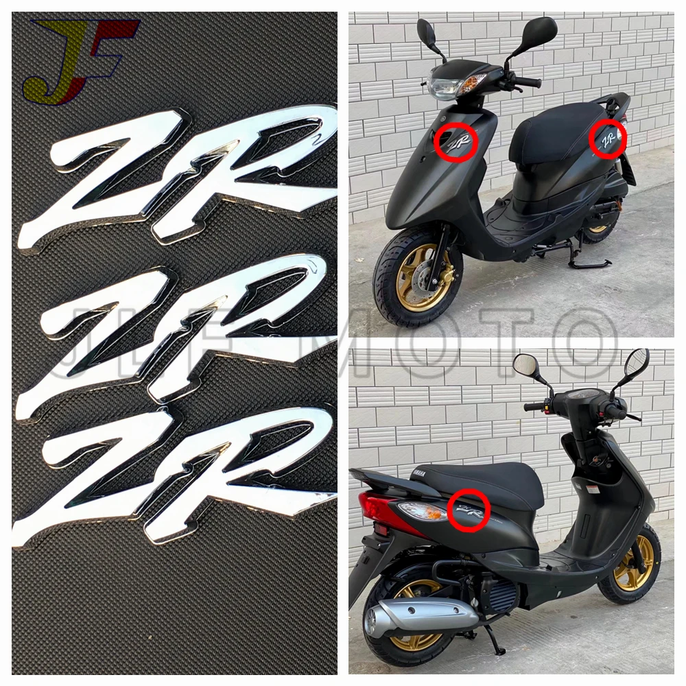 Suitable for Motorcycle Yamaha JOG 50 Four-Stroke ZR EVO 3D Plastic Electroplating Three-Dimensional Logo Decal Sticker Labeling