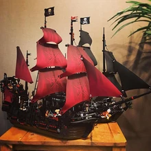 Cheap DHL 16009 compatible with 4195 Queen Anne revenge Caribbean Pirate Ship Model children's boy assembly building blocks Cheap DHL 16009 compatible with 4195 Queen Anne revenge Caribbean Pirate Ship Model children's boy assembly building blocks