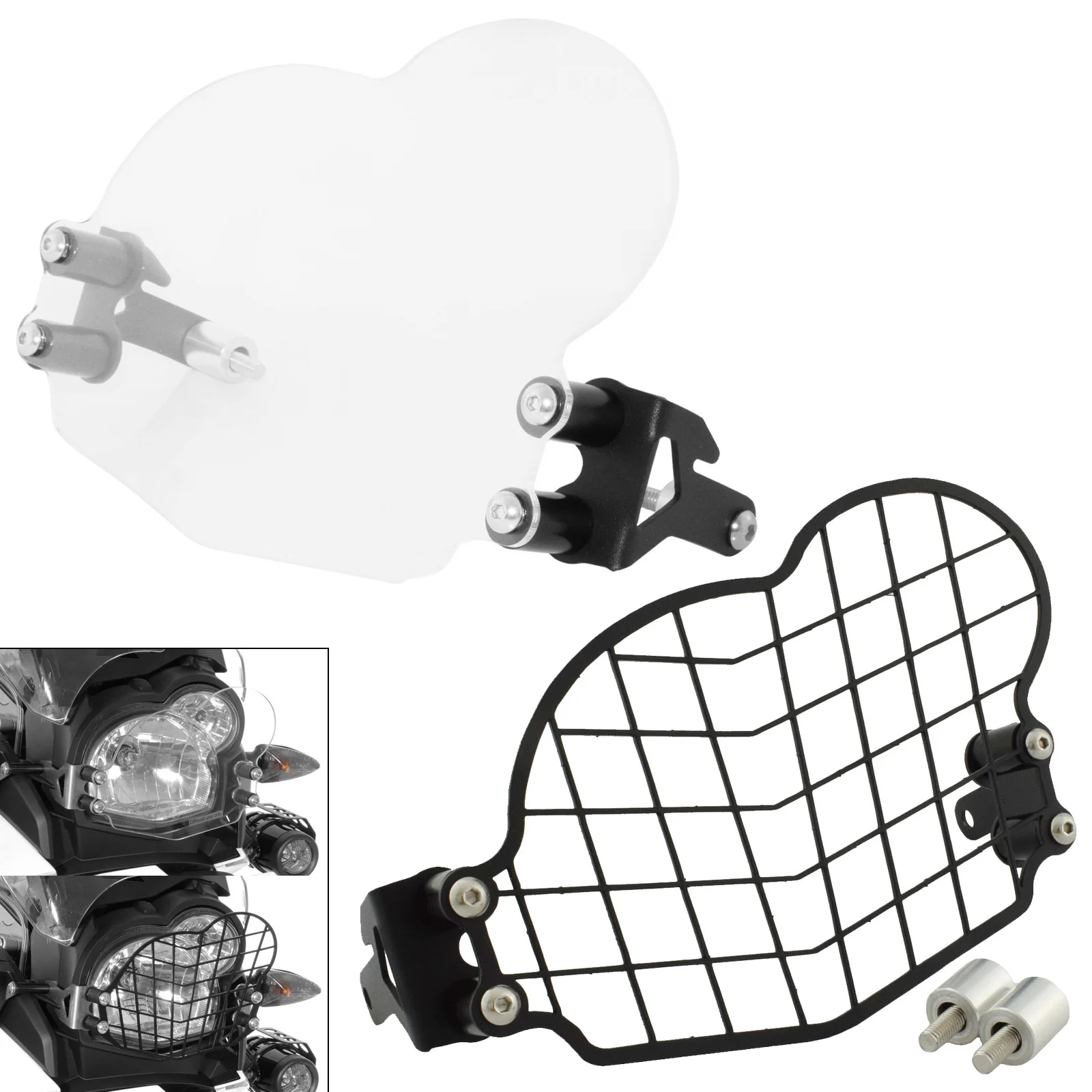 Защитный чехол для фар (решетка/акриловый) BMW G 650 GS 650GS G650GS / Sertao R13 2011 2012 2013 2014 2015 2016