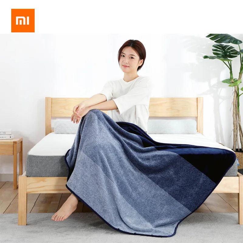 

2colors Xiaomi Mijia Youpin 8H Moisture Absorption Heat Blanket Fine Flannel Moisture Absorption Anti-static Fabric
