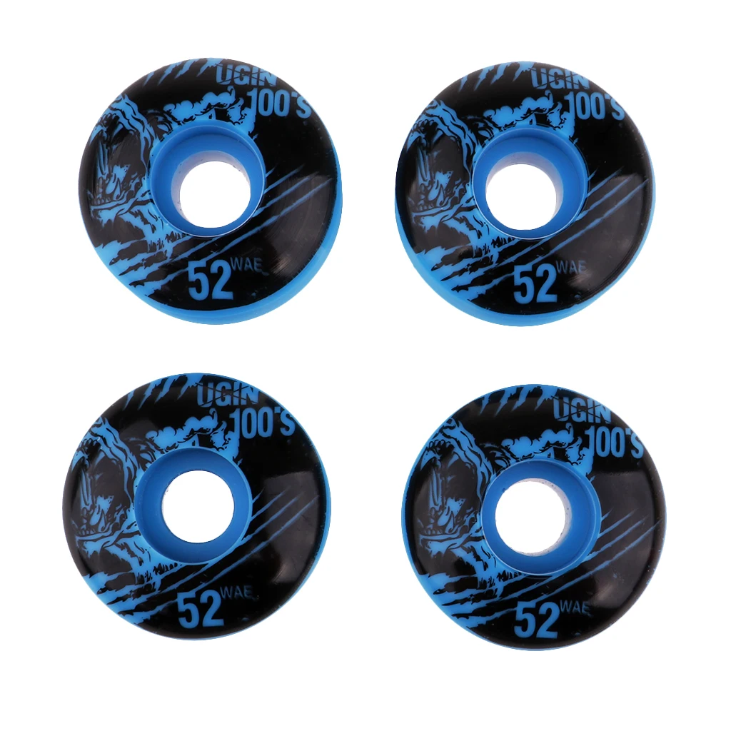 4Pcs 52mm 100A High Performance Skateboard Wheels 
