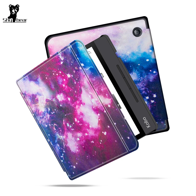 Чехол для Kobo Libra H2O чехол 7 дюймов 2019 e-reader e-book Smart funda capa free stylus + film | Компьютеры и