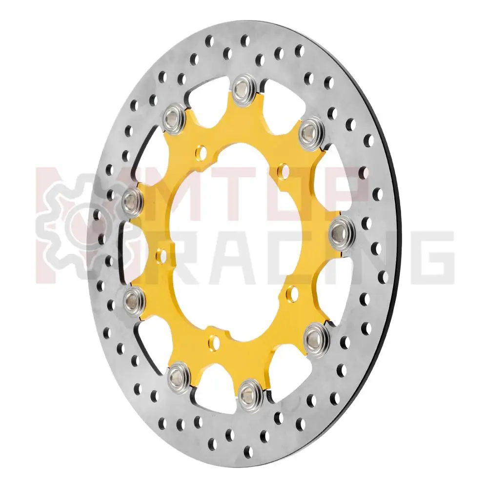 Пара переднего тормозного диска для Suzuki GSR400(2006-2010) GSR600(2006 2007 08 2009) GSR750(2011 2012 2013 14) Золотой тормозной ротор