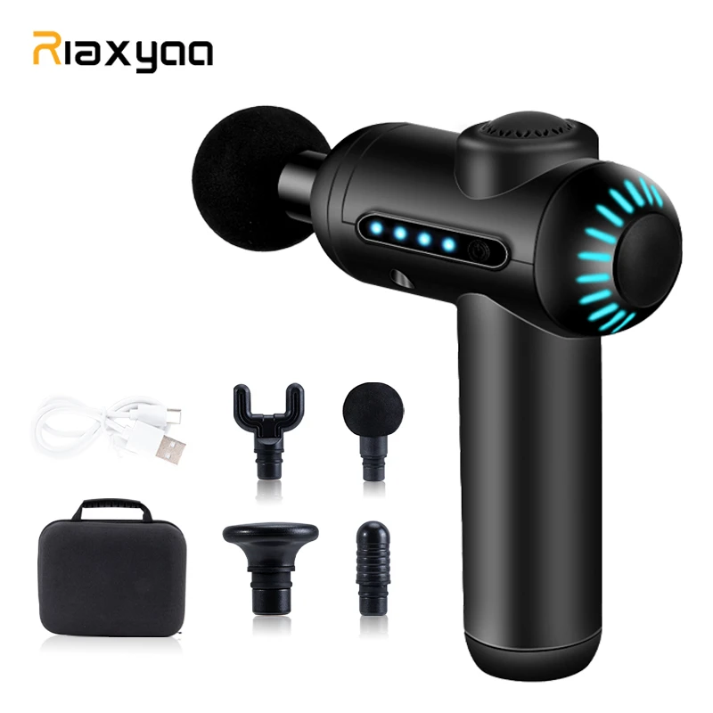Rlaxyoo 4 Gear Mini Massage Gun Pocket Fascia Gun Electric Body