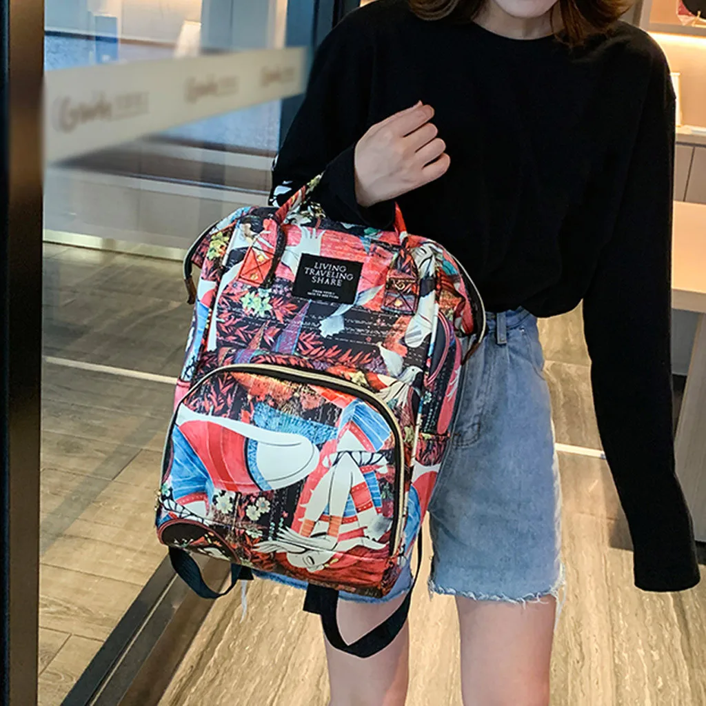 New Mummy Backpack Zipper Large Capacity Travel Maternity Bag Diaper Baby Bag Multifunctional Nursing Bag Backpack Baby Care