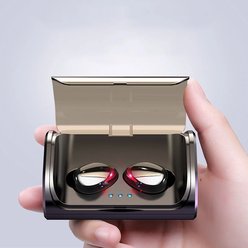 Powerful T8 wireless bluetooth 5 1 headset HIFI mini in ear sports running headset supports iOS Android mobile phone HD calls