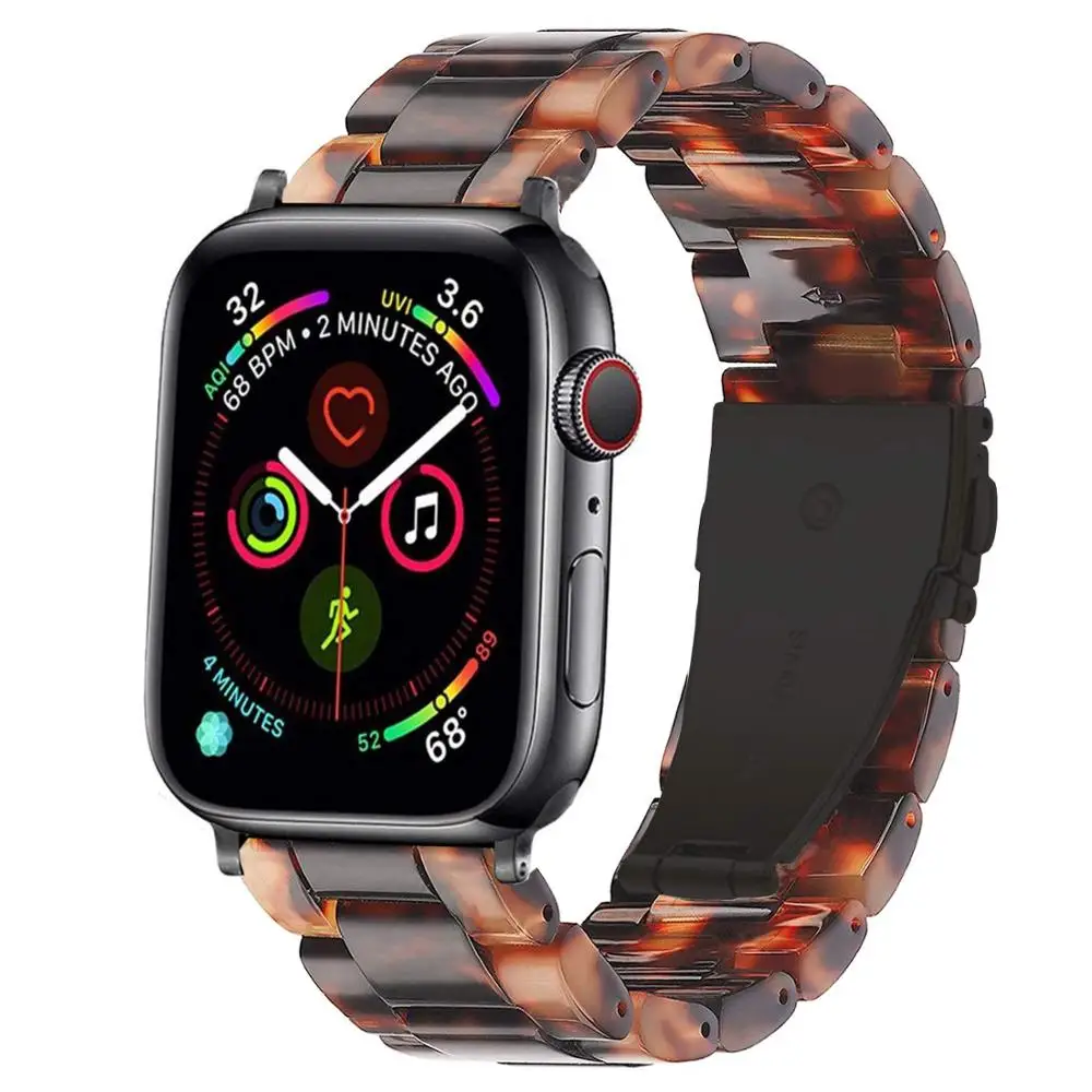 d Ремешок для часов из смолы для Apple, ремешок 5, 4, 3, 2, 1, складная пряжка для женщин/мужчин, сменные браслеты для iWatch серии 44 мм, 40 мм, 42 мм, 38 мм - Цвет ремешка: d