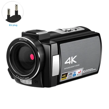 

Touch Screen HD External Hood IR Night Vision 4K Camcorder Anti Shake Video Camera Portable 16x Manual Zoom Vlogging CMOS Sensor