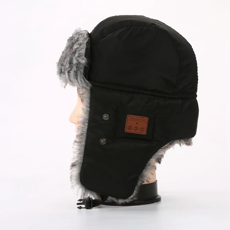 Thick and Velvet Fashion Avant Garde Warm Winter Built In Bluetooth Technology to Facilitate the Liberation of Lei Feng Cap