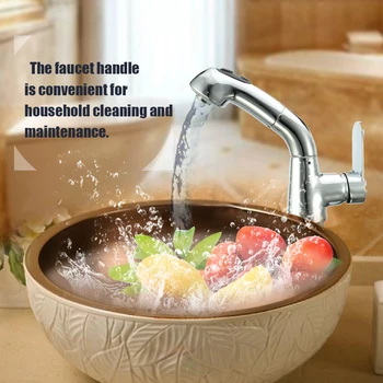 

New European-style kitchen faucet Pull Out Single Connection Basin Faucet Bathroom Tap Stud Installation Rotatable kitchen mixer