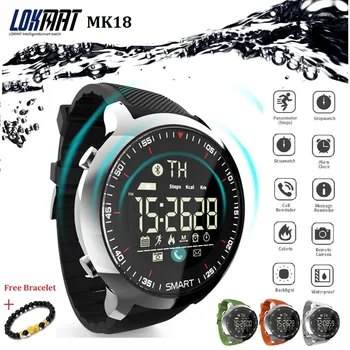 

LOKMAT IP68 Waterproof Smart Watch Bluetooth Remote Camera Smartwatch ios Men Pedometers Sports Watch Call Message Reminder 2020