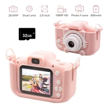 2 дюйма детский мини-Камера Экран детская видео Камера цифровой 12MP фото детей с литий-полимерный Аккумуляторы для игрушек подарок для ребенка