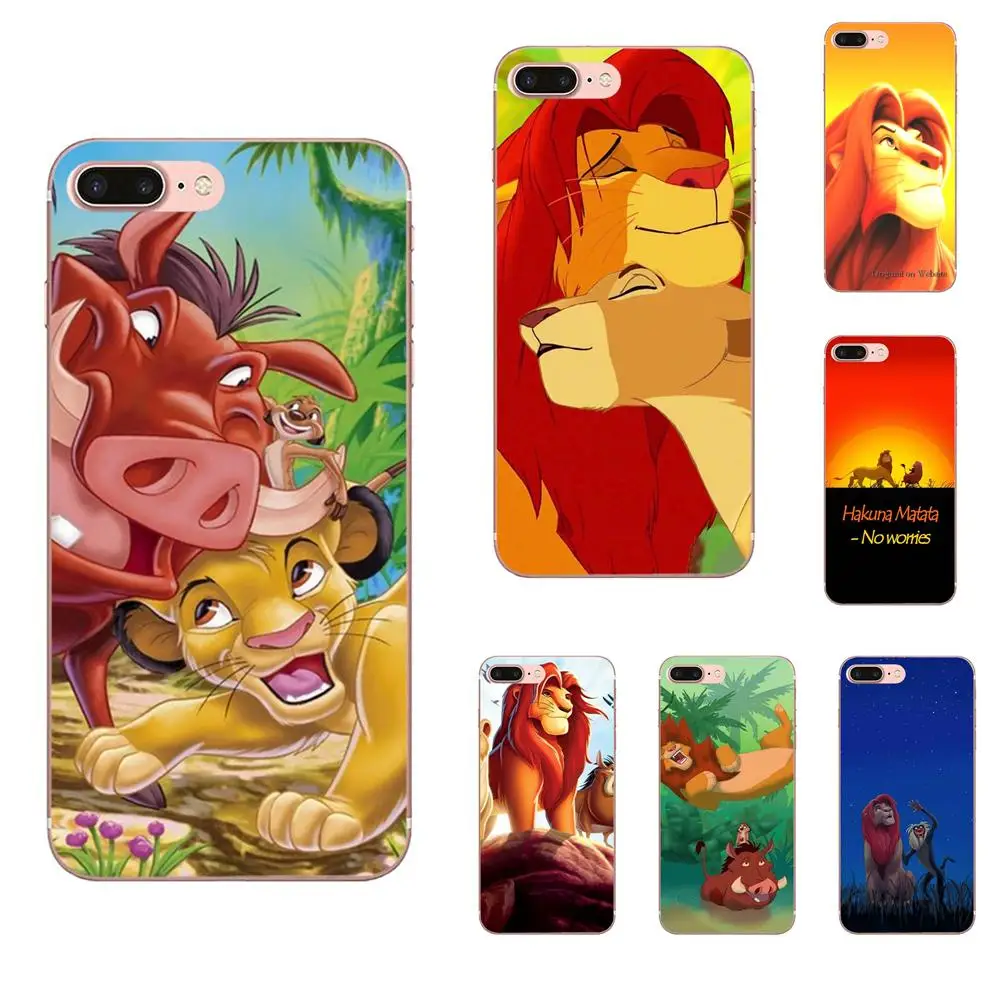 Cartoon Movie Lion King And Simba TPU Design For Huawei Honor Mate Nova Note 20 20s 30 5 5I 5T 6 7I 7C 8A 8X 9X 10 Pro Lite Play | Мобильные