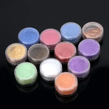 

12 Box Slime Dye Powder Mica Pearl Pigment Colorants Soap Candle Resin Jewelry A6HE