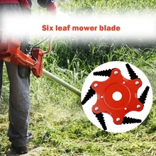Lame de coupe en acier au manganèse, 65MM, 6 dents, herbe, tête de coupe Durable, pelouse, désherbage, outils de jardin, fournitures, accessoires, livraison directe
