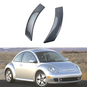 

for Beetle 2003-2010 Carbon Fiber ABS Car Door Interior Handle Bowl Protector Cover Trim Molding Car Styling