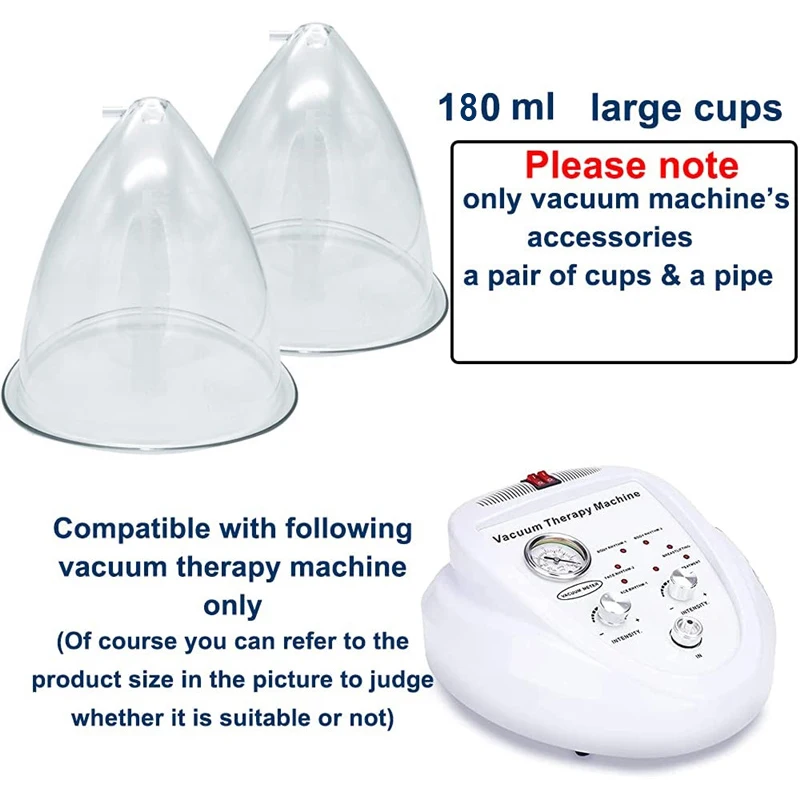 VamsLuna 21 cm Size Colombien Lifting Buttock Sucker Vacuum Stimulator Cups Breast​ Enlargement Pump Cupping Accessories
