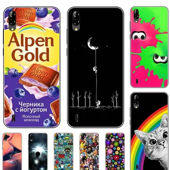 

Silicone Cover for Blackview A60 6.1 inch Case Soft TPU Protective Phone Back Case Cartoon Wolf Rose Flowers Bumper Shell