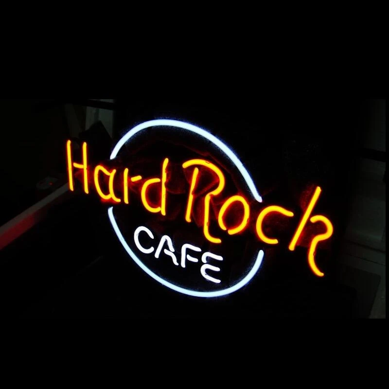 Custom Made Hard Rock Cafe Glass Neon Light Sign boro Beer Bar|Pendant  Lights| - AliExpress
