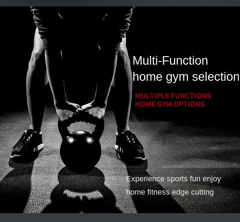 An individual working out with a kettlebell