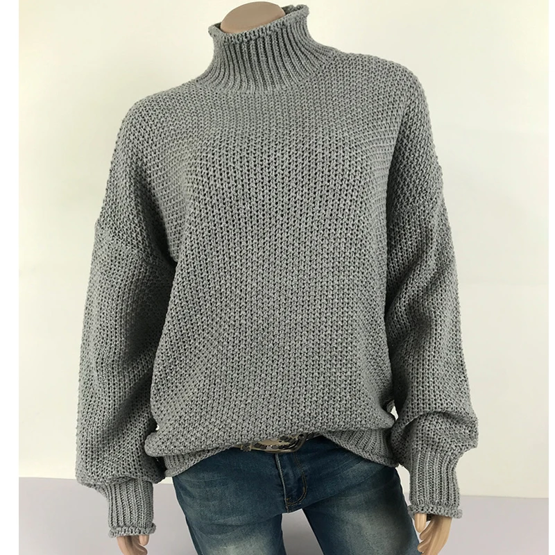 VITIANA Knitted Sweaters in Autumn and Winter of 2019 Women Casual Knit Sweater Female Long Sleeve Pullover Loose Tops