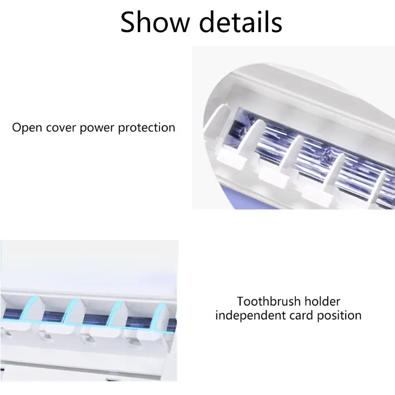 Устройство для УФ-дезинфекции зубных щеток стерилизатор 4 настенный семейный держатель зубной щетки
