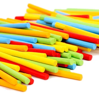 

100pcs Wooden Counting Sticks Mathematics Teaching Aids Counting Rod Kids Preschool Math Learning Toys Educational Toy for Child