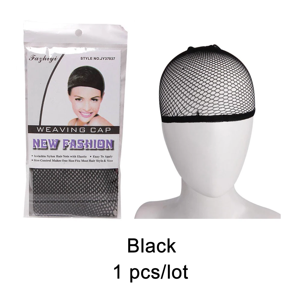 Black 1pcs Старая улица унисекс нейлон лысый парик волос крышка сетка для волос парик крышка для изготовления парики - Цвет: Black 1pcs