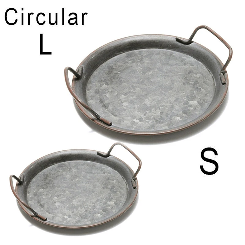 Round Big(35cm) DIDIHOU Круглый/овальный поднос деревянная тарелка чай еда Dishe напиток тарелка еда ужин говядина S чай k фрукты закуски лоток - Цвет: Round Big(35cm)
